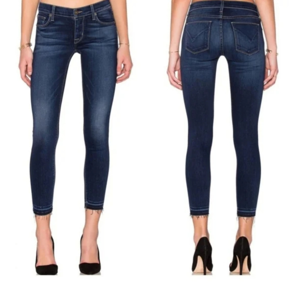 Hudson Krista Jeans Super Skinny Ankle Low-Rise Release Hem Size 26
